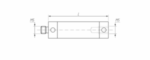 M5-F500-000-E18 Удлинитель М5 из углеродного волокна, длина 500 мм, диаметр 18 мм